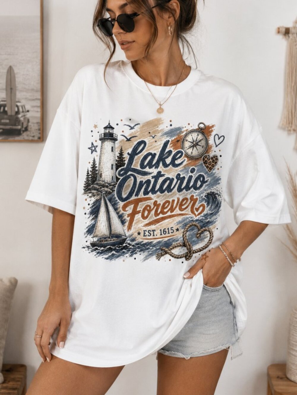 Still Lake Ontario Political Graphic Tee